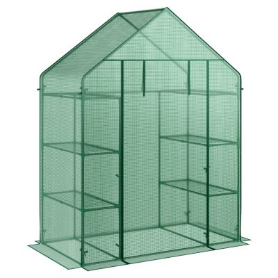 Portable Greenhouse with 8 Shelves 4 Tier Walk In Plant Growing Tent