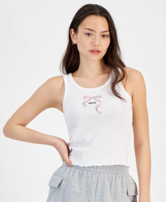 Grayson Threads, The Label - Juniors' Bow Graphic Tank Top