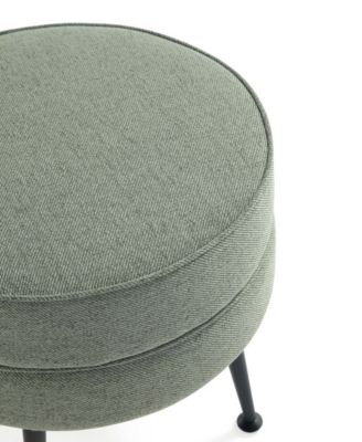 Bailey 18.11" Woven Polyester Blend Upholstered Ottoman