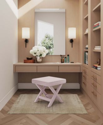 Abigail 20.47" Velvet Upholstered Ottoman Bench