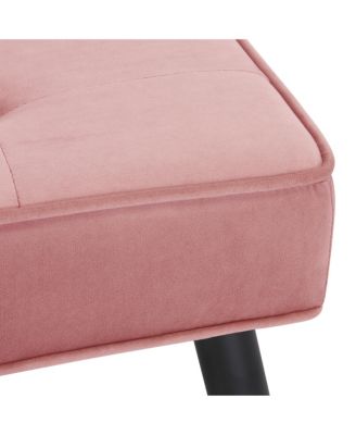 Velvet Tufted Bedroom Bench for Living Room & Entryway