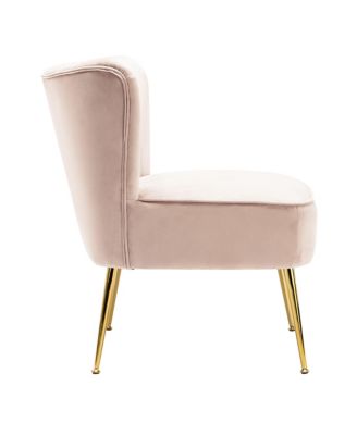 1 piece Velvet 22" Wide Upholstered Tufted Velvet Accent Chair