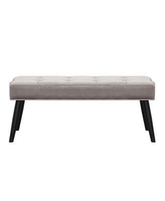 Velvet Tufted Bedroom Bench for Living Room & Entryway