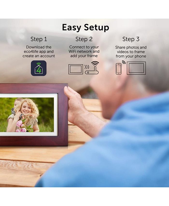 Eco4Life 8" WiFi Cloud Photo Frame Macy's