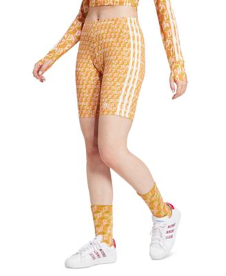 adidas - Women's x Farm Printed 3-Stripe Bike Shorts