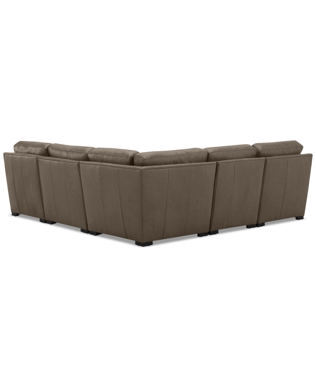 Radley 5-Pc. Leather Square Corner L Shape Modular Sectional, Created for Macy's