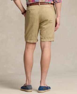 Men's 8.5" Straight-Fit Linen Cotton Chino Shorts
