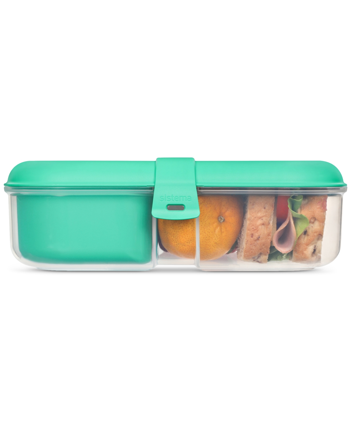 Sistema To Go Split Lunch Box Food Storage Container In Blue