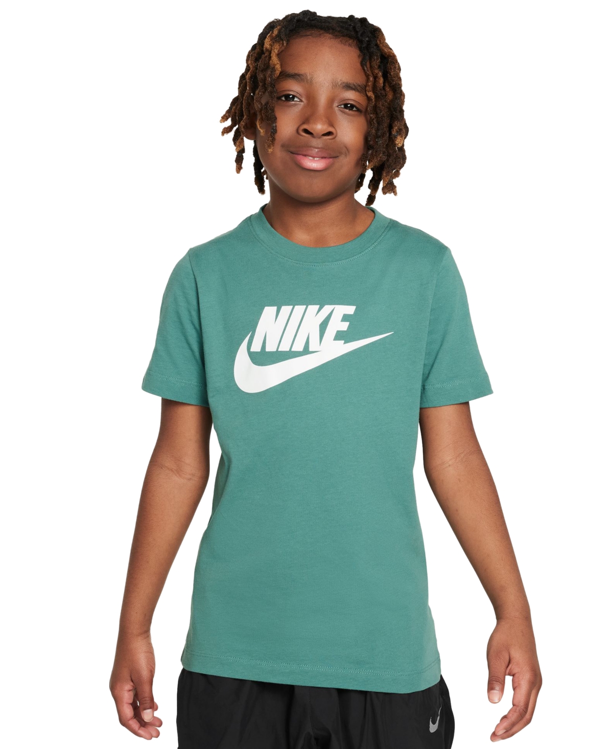 Shop Nike Sportswear Big Kids' Cotton T-shirt In Bicoastal,white
