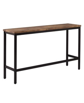 Counter Height Extra Long Dining Table Set With 3 Stools Pub Kitchen Set Side Table With Foot