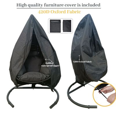 High Quality Outdoor Indoor PE Wicker Swing Egg Chair