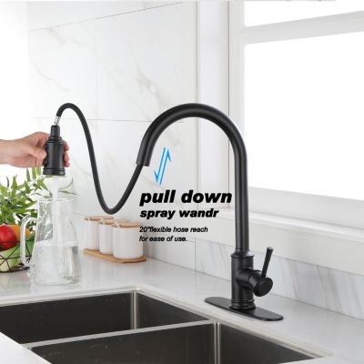 Touch Kitchen Faucet With Pull Down Sprayer