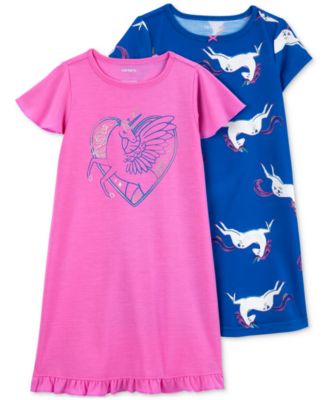 Carter's - Little & Big Girls Unicorn Nightgowns, Pack of 2