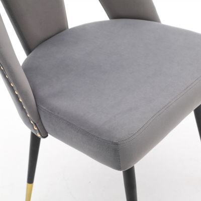 Akoya Velvet Dining Chair with Nailheads