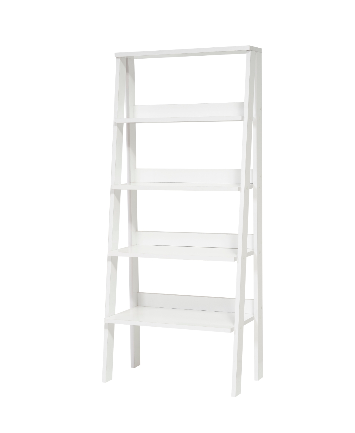 Streamdale Furniture Otavio 5 Tier Modern Ladder Bookshelf Organizers, Wood Frame Bookshelf