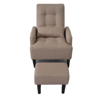 Modern Fabric Sofa, Chair, Ottoman Trio