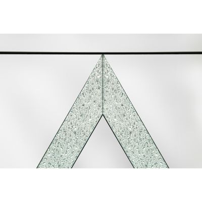 Streamdale Mirror-trimmed diamond design storage cabinet for any room