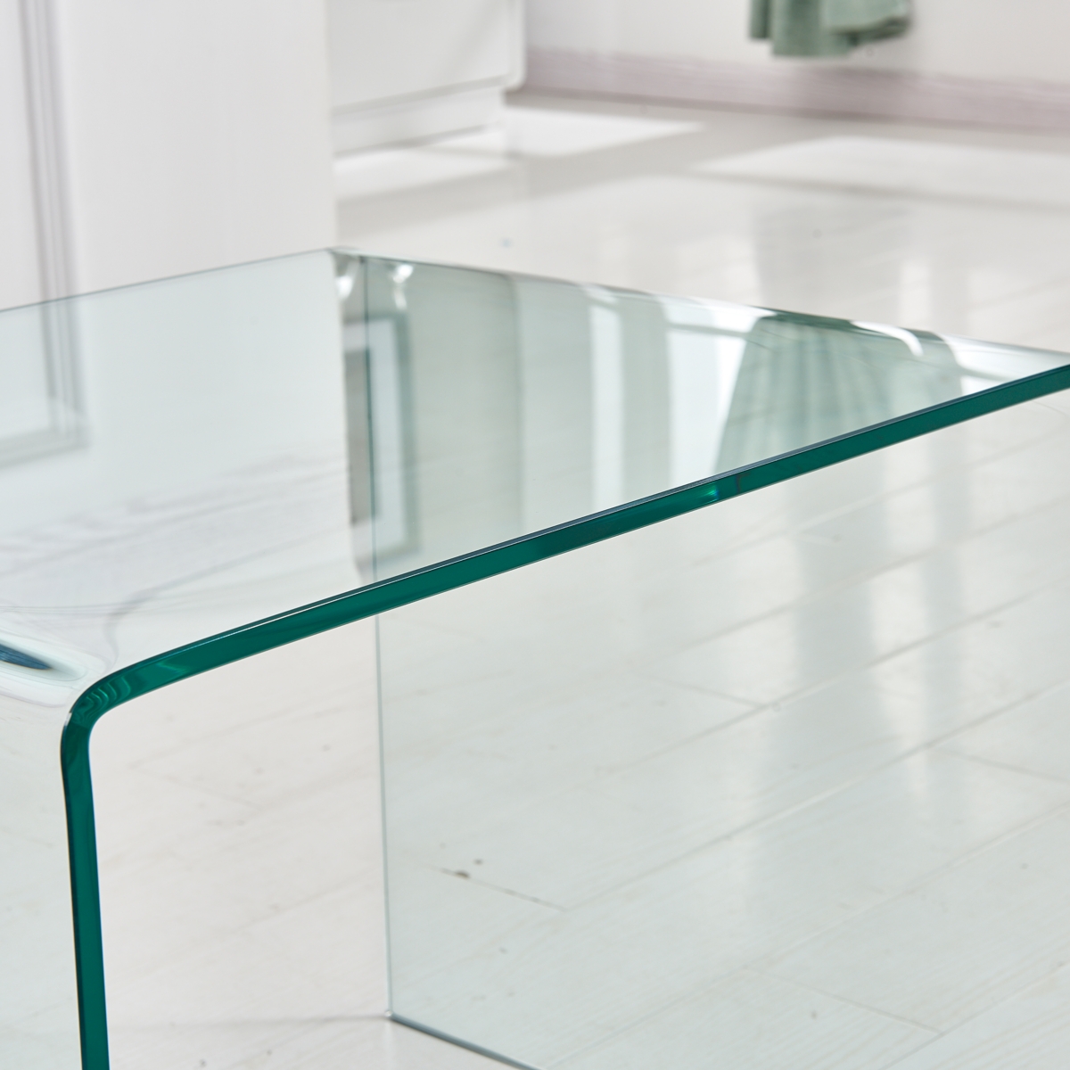 Streamdale Furniture TemperedGlass End Table Sofa Table - Transparent