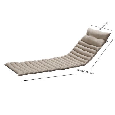 Streamdale Outdoor Lounge Chair Cushion Set - KHAKI