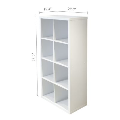  8-Cube Organizer with Open Back Shelves