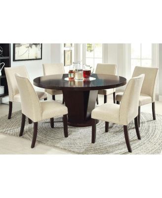 Ivory Fabric Dining Chairs, Set of 2