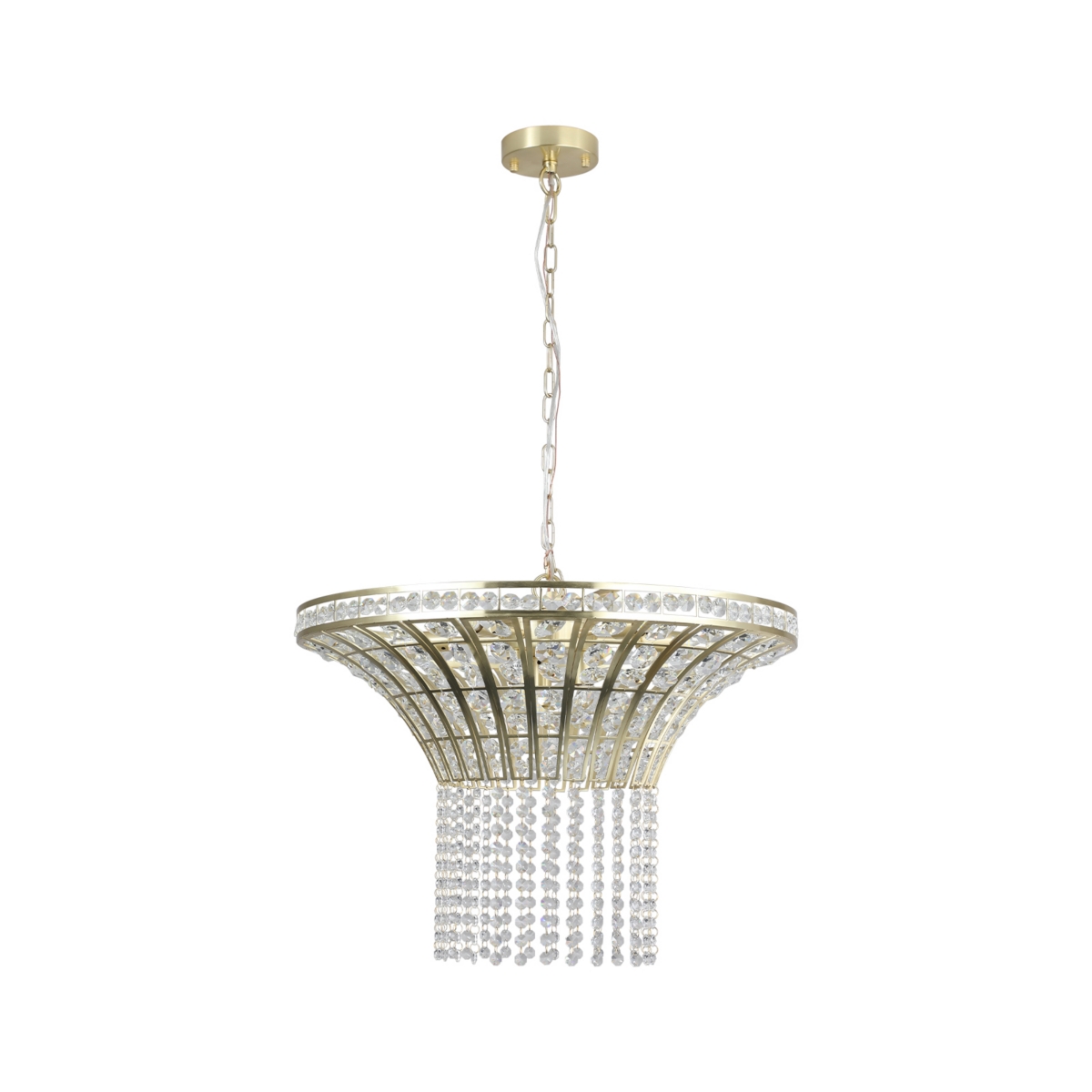 Streamdale 8-Light 23.6" Wide Crystal Waterfall Chandelier