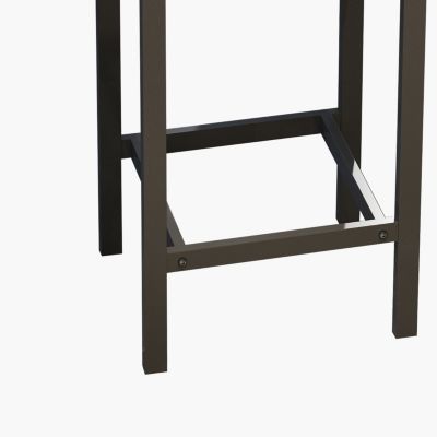  Gray Modern Dining Table Set with 3 Stools