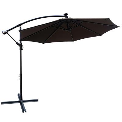 Streamdale 10ft Solar LED Patio Umbrella, Sun Shade, Waterproof