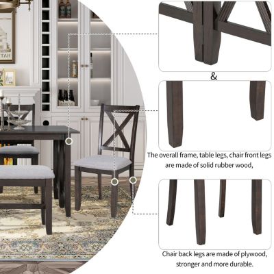 6-Piece Foldable Dining Set