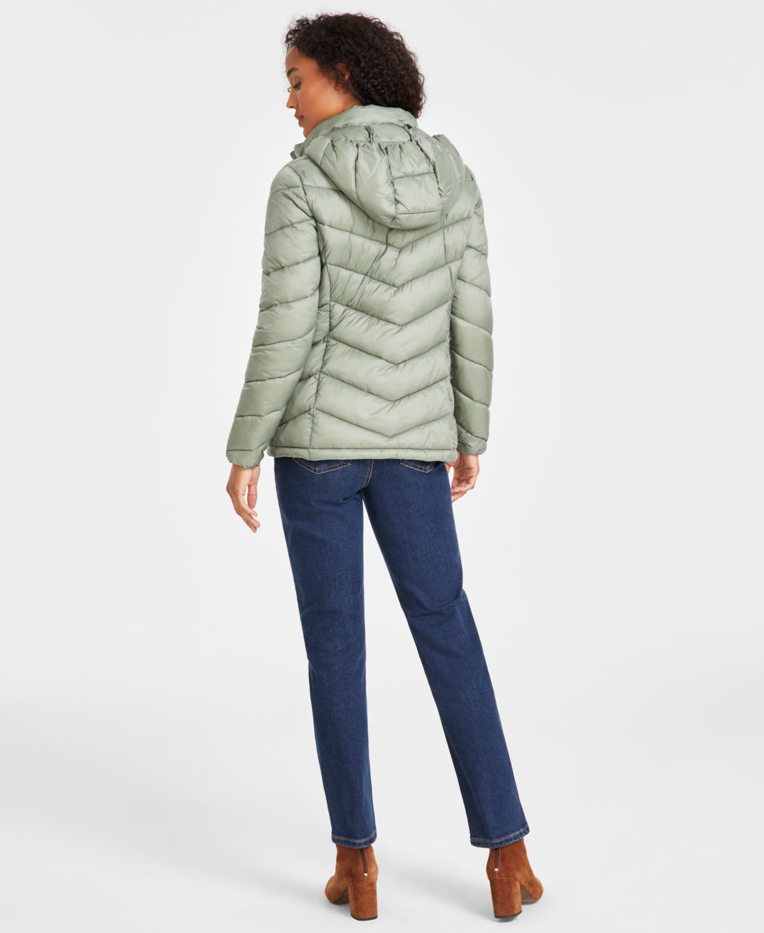 Women's Packable Hooded Puffer Coat