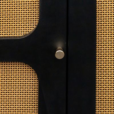 Streamdale Rattan Sideboard Cabinet with Shelves