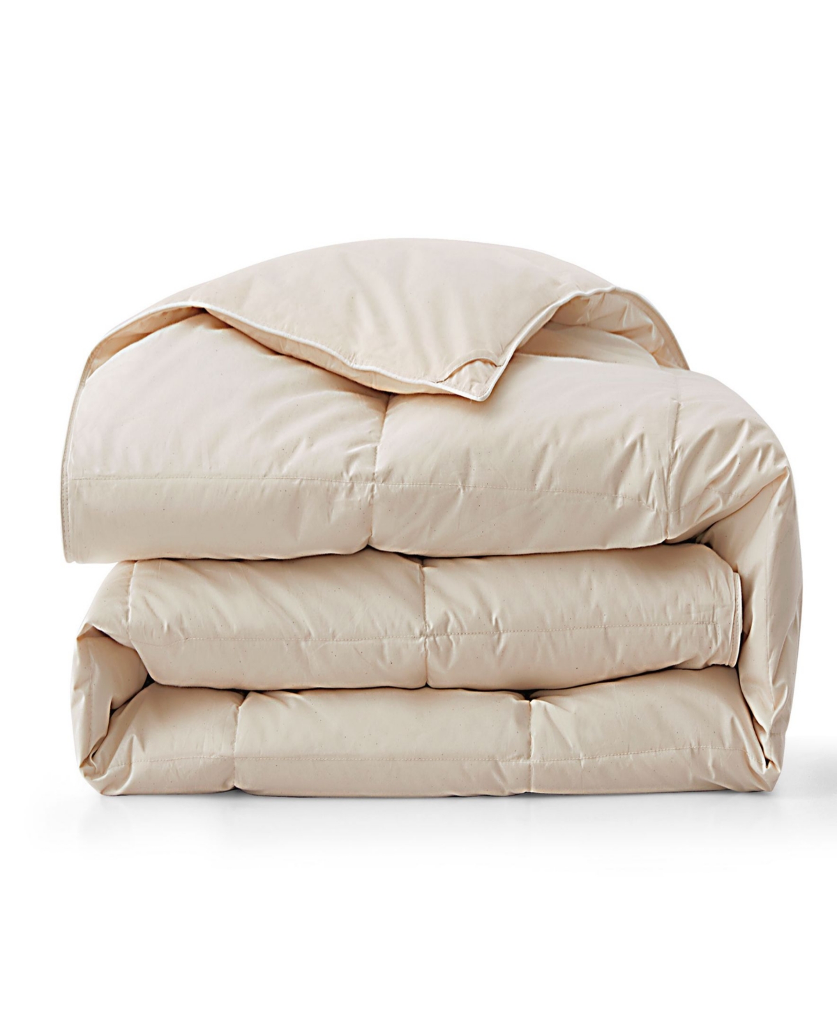Shop Unikome Cotton Goose Down Feather Fiber Comforter, Twin In Off-white