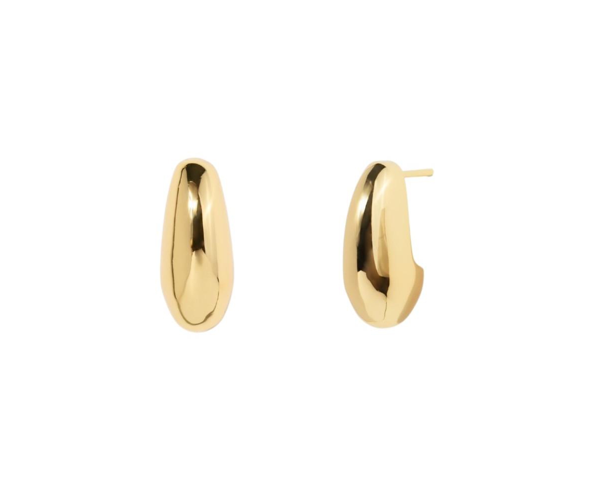 Women's 14K Gold Plated Droplet Earrings - Gold