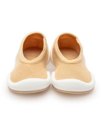 Infant Girl Boy Breathable Washable Non-Slip Sock Shoes Flat - Latte