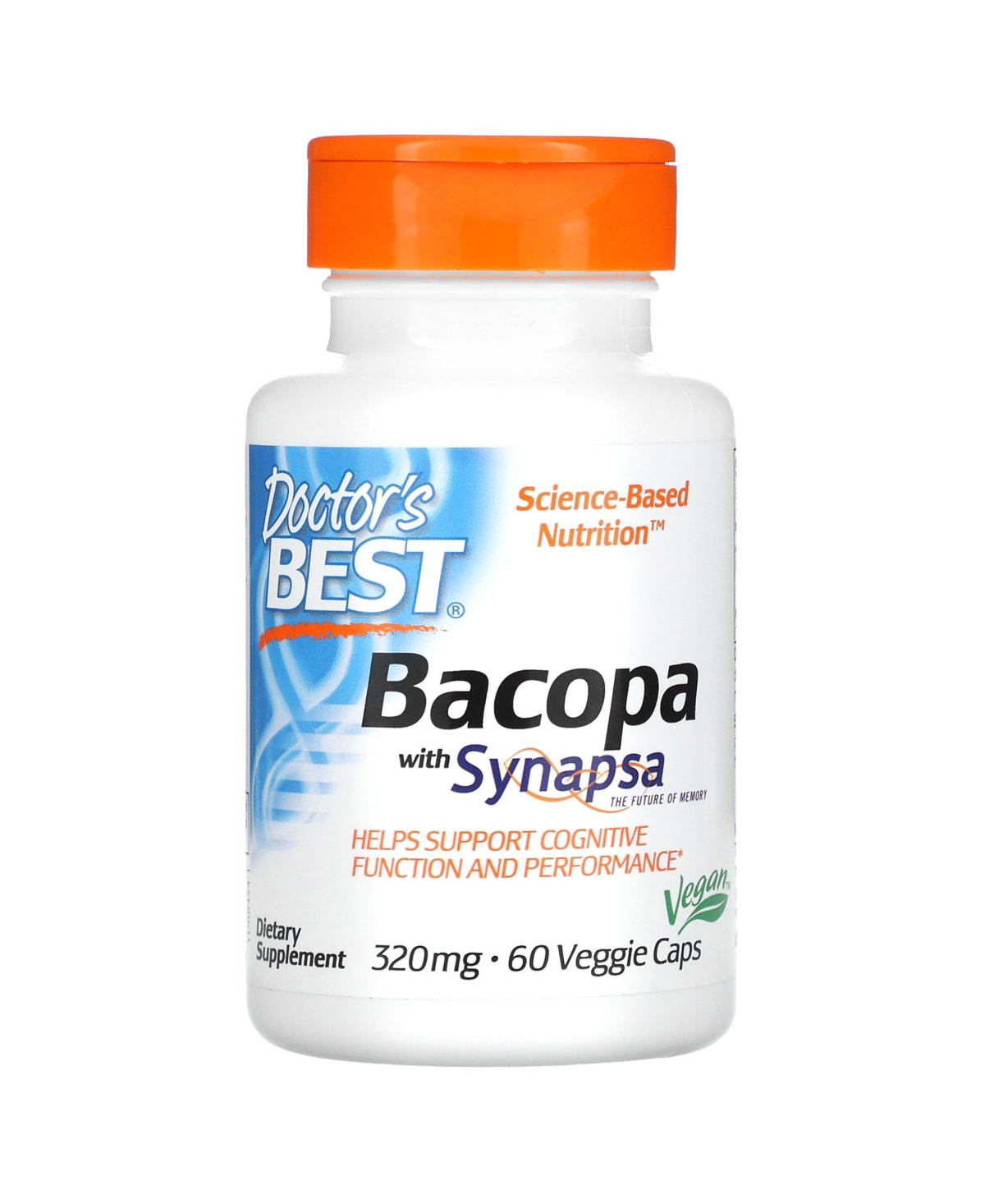 Bacopa with Synapsa 320 mg - 60 Veggie Caps - Assorted Pre-pack (See Table