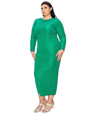 Plus Size Kylo Textured Bodycon Dress