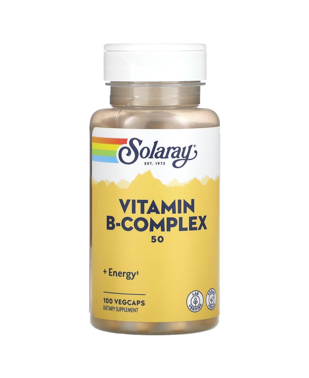 Vitamin B-Complex 50 mg - 100 VegCaps - Assorted Pre-pack (See Table