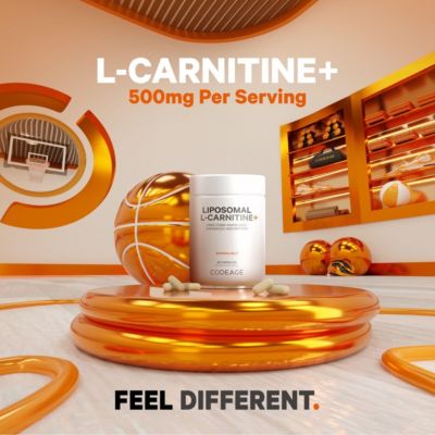 Liposomal L-Carnitine+ Supplement, 500 mg L-Carnitine L-Tartrate per Serving - Free-Form Amino Acid, Carnitine, Liposomal Delivery 90 Capsules