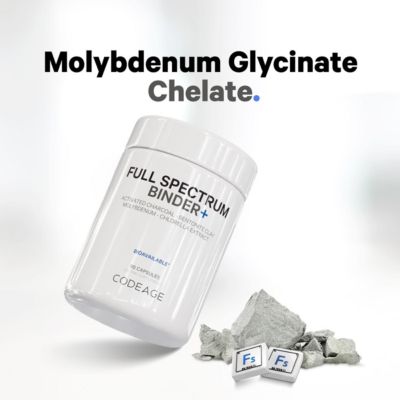 Binder + Systemic Binder Supplement - Activated Charcoal Pills, Bentonite Clay Mineral Powder, Fulvic & Humic Acids, Molybdenum, 90 Capsules