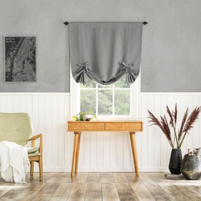 Preston Energy Saving Blackout Rod Pocket Window Tie-up Shade