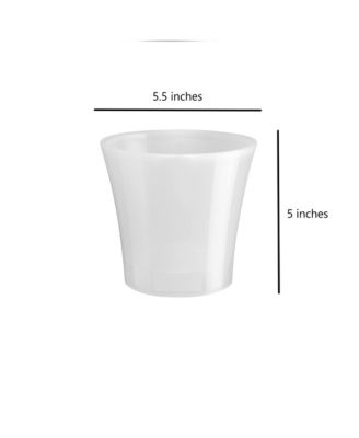 Plastic Round Modern Flower Pot with Drainage Planter