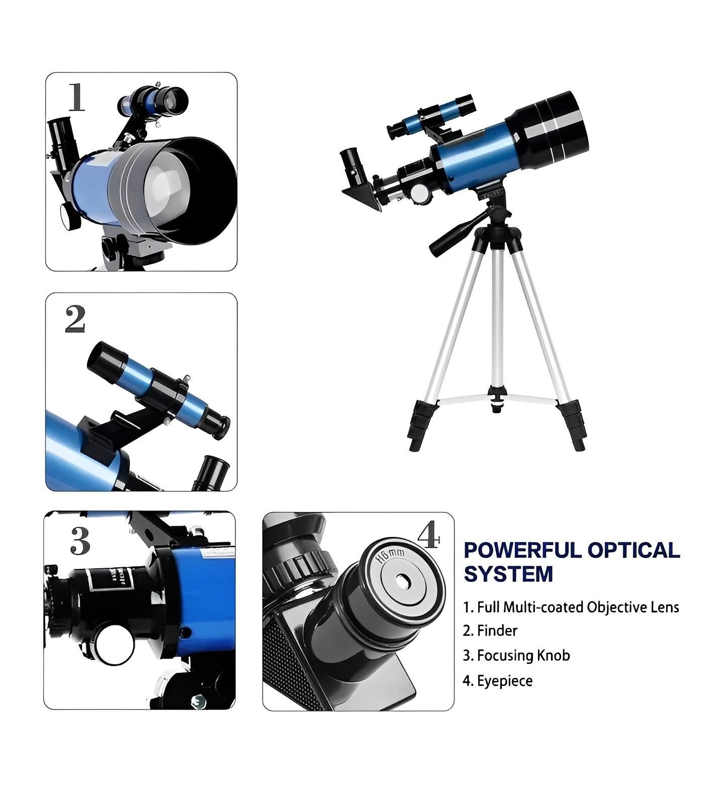 Детская игрушка SUGIFT 70mm Aperture Beginner Telescope, Ages 8+ — фото 4