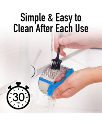 Stainless Steel Garlic Press Rocker Set - Premium Garlic Mincer Garlic Crusher  with Peeler and Scraper