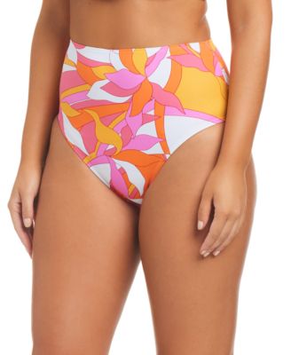 Beyond Control - Women's High Waist Geometric-Print Bikini Bottoms