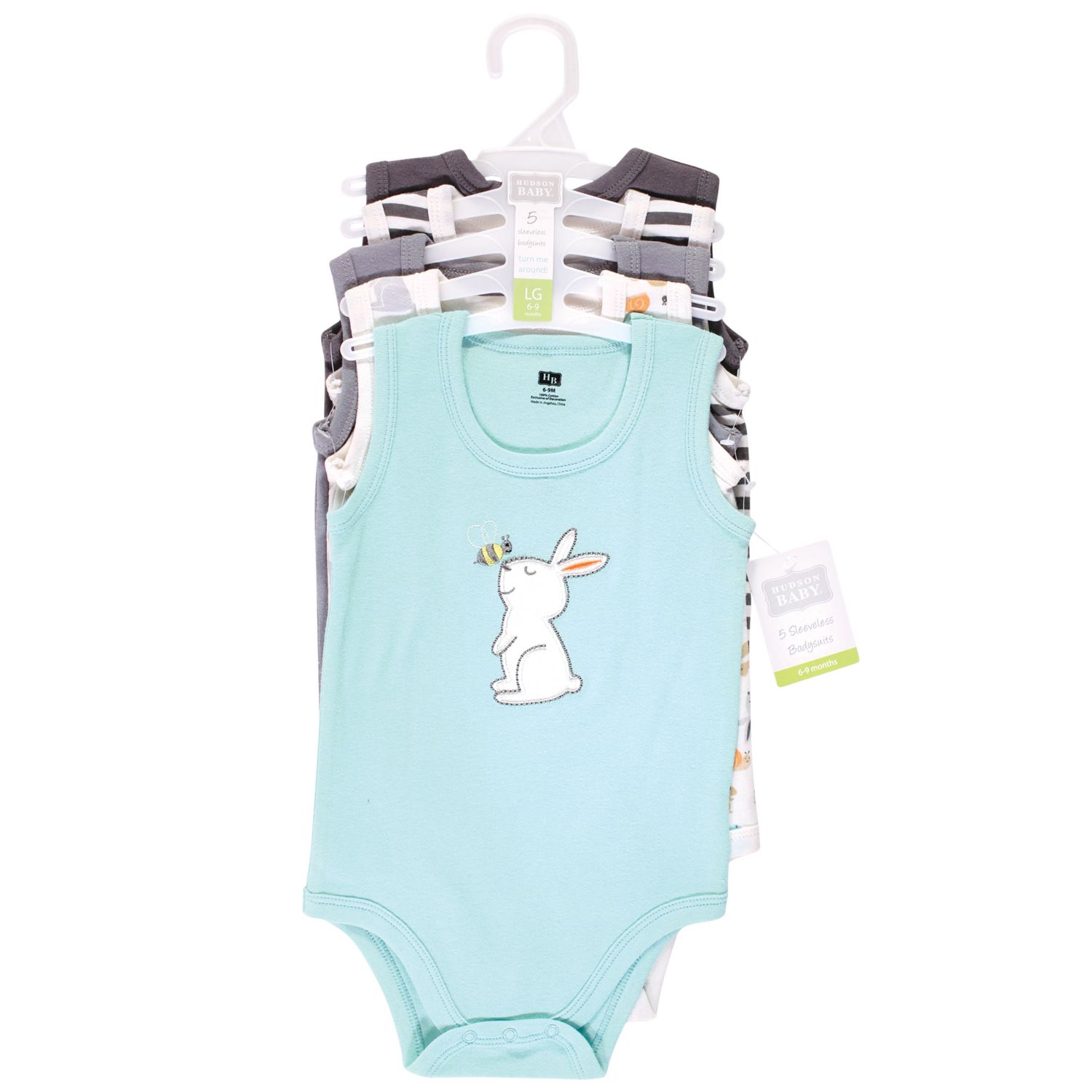 Baby Boys Hudson Unisex 5Pk Sleeveless Bodysuits