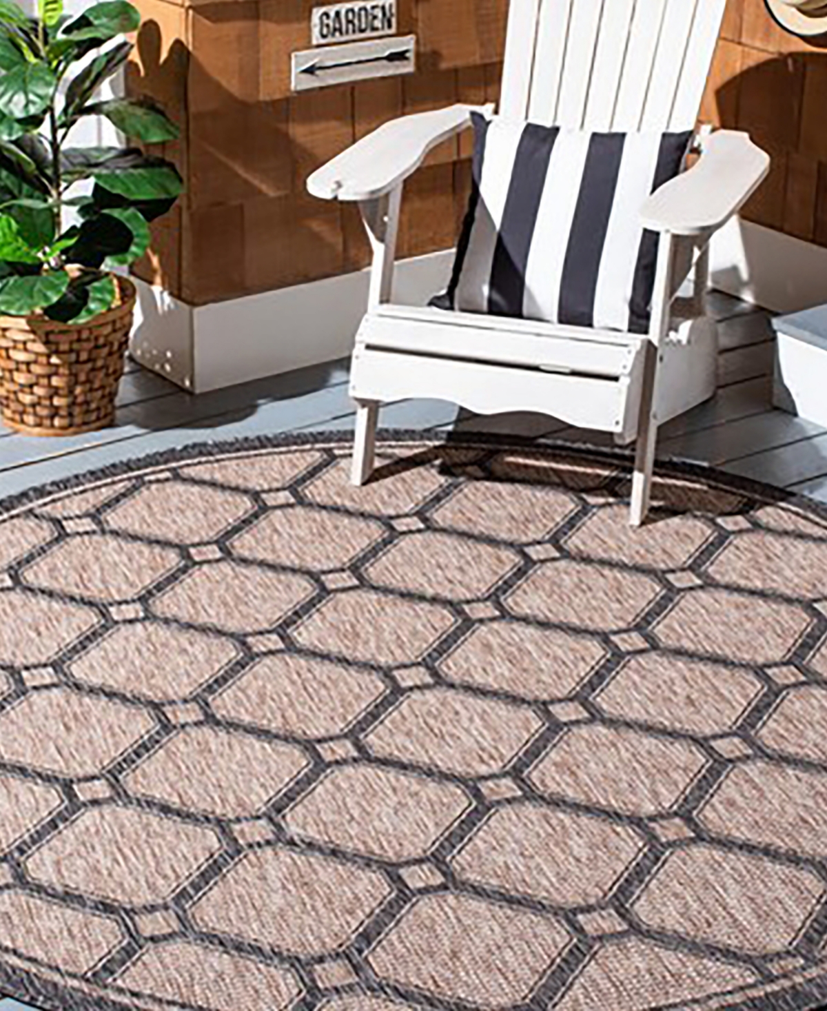 Safavieh Courtyard CY8471and Black 6'7