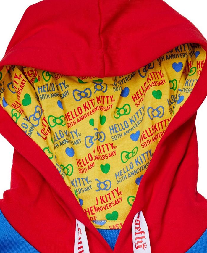 Loungefly Unisex Blue/Yellow Hello Kitty 50th Anniversary ColorBlock