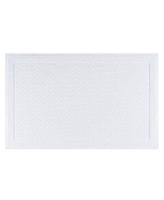 Textured Woven Cotton Bath Rug with Slip-Resistant Backing