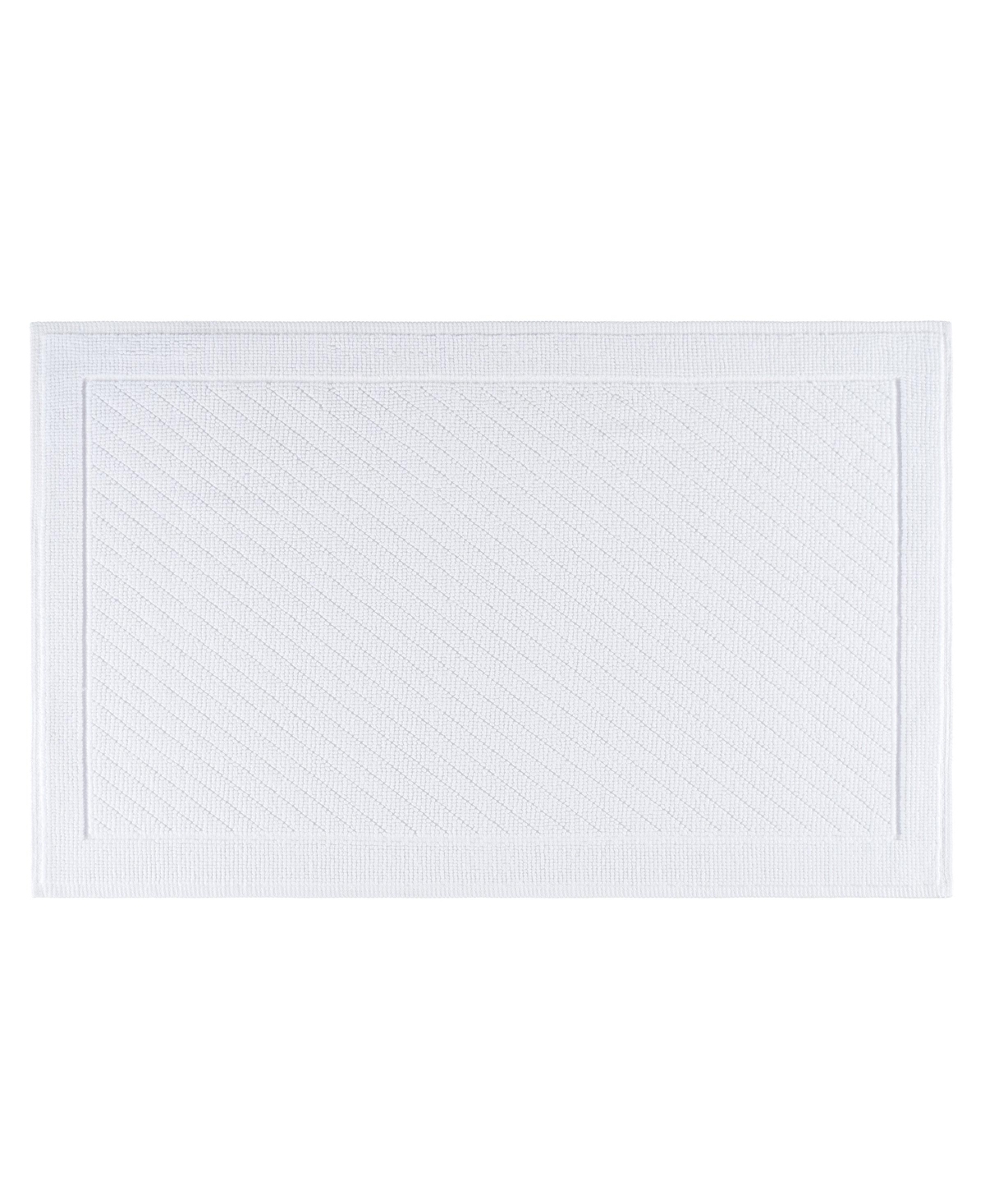 Host & Home Cotton Bath Rug, Stylish Textured Woven Design, Slip Resistant Backing, 5 Color Options, 24x36