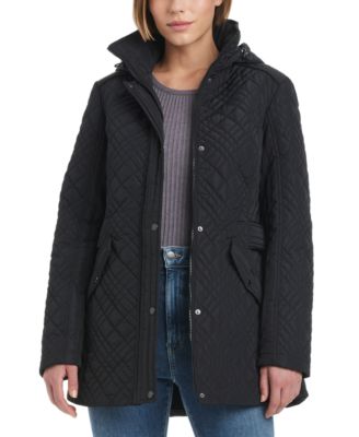 Women's Hooded Stand-Collar Quilted Coat
